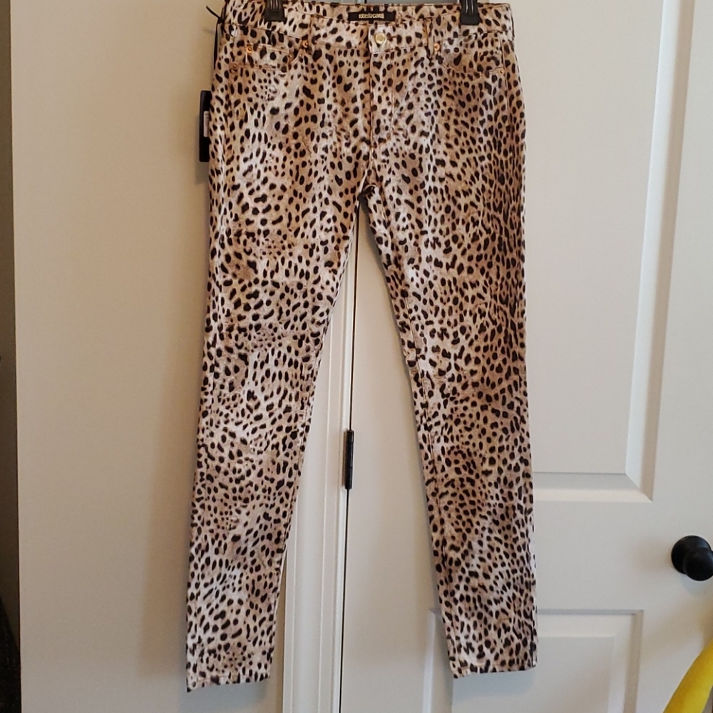 women's Roberto Cavalli LEOPARD jeans 31 x 30